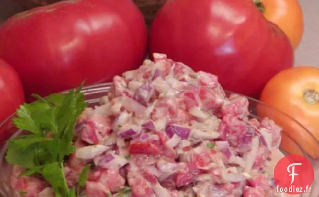 Salade de Tomates Et Oignons