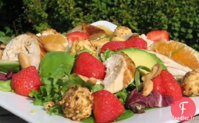 Salade de Poulet aux Fraises et à l'Orange