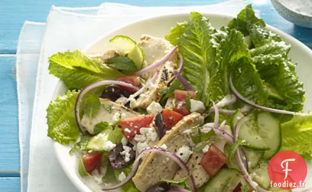 Salade Grecque Au Poulet Grillé
