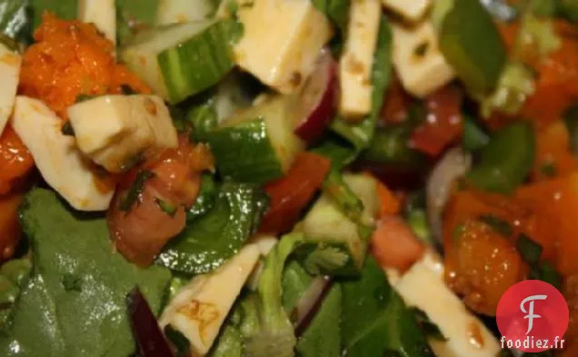 Salade De Citrouille Caramélisée Avec Vinaigrette Au Jus De Confiture De Piment