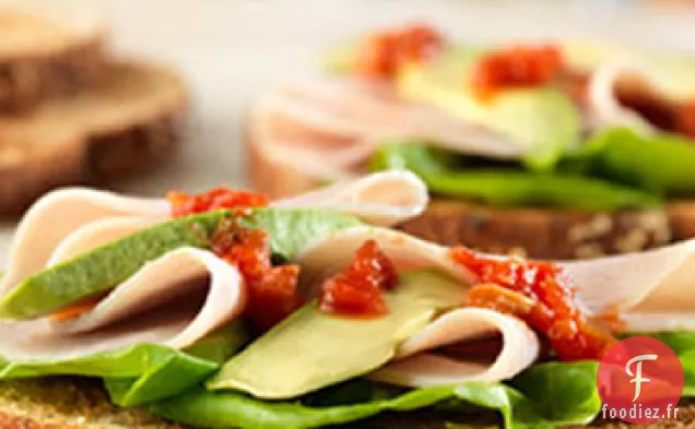 Sandwichs à la Dinde et à l'Avocat