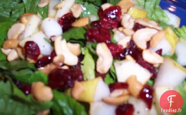Salade de Fruits Avec Vinaigrette aux Graines de Pavot