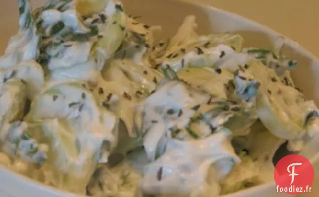 Salade de Yogourt, Concombre et Laitue