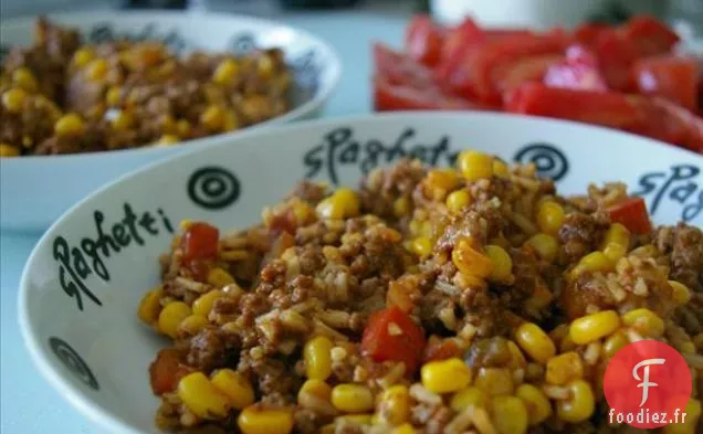 Poêle à Riz Taco au Boeuf