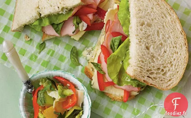 Sandwichs au Levain au Jambon et à la Fontina