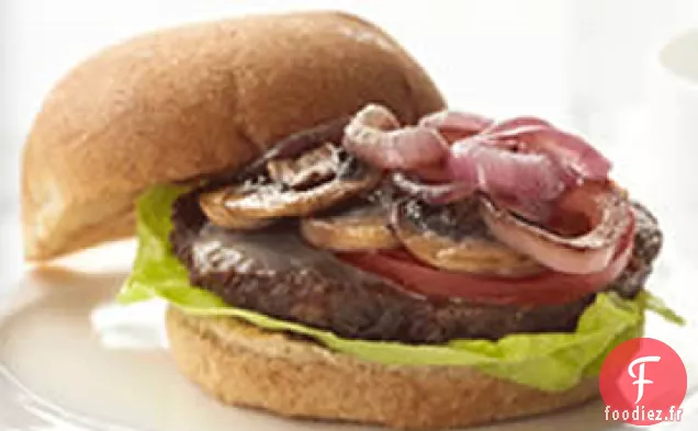 Burger Végétarien au Gruyère et Champignons