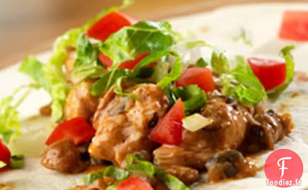 Burritos de Poulet et de Haricots Cuits Lentement