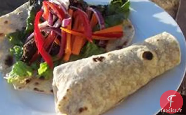 Wraps de Steak au Sésame et au Citron Vert