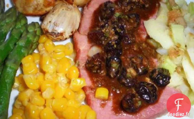 Sauce aux Raisins Secs, Moutarde au Miel pour Jambon
