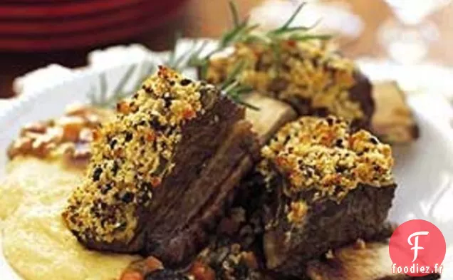 Côtes Levées de Morilles à la Polenta