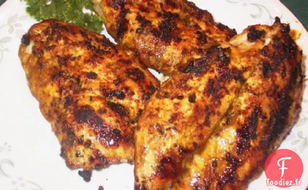 Poitrines de Poulet Sauce Curry-Miel-Moutarde