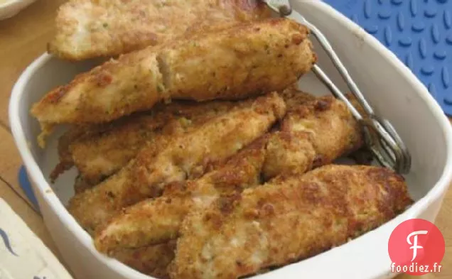 Poitrine de Poulet de Dijon Panée Tendre et Juteuse de Kittencal