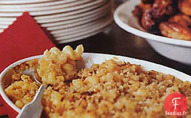 Macaroni au Fromage avec Chapelure à l'Ail, Nature et Chipotle