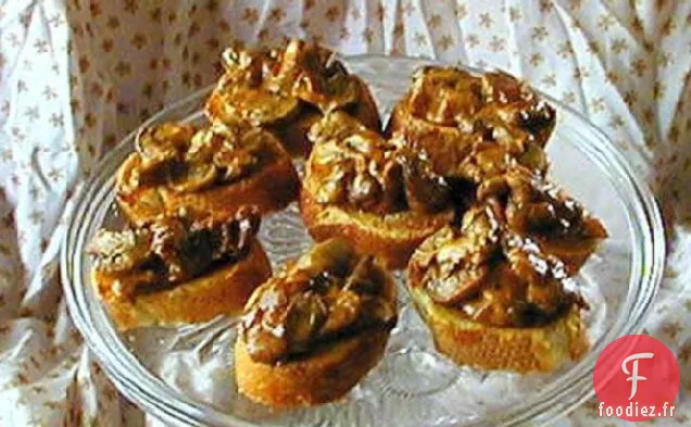Champignons Diaboliques sur Ciabatta grillée