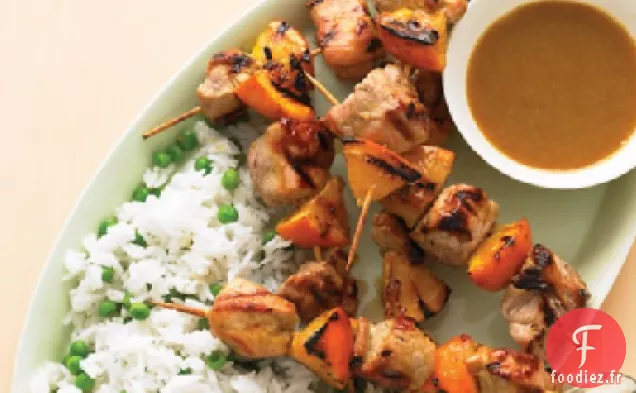 Brochettes de Porc Grillées à la Poêle