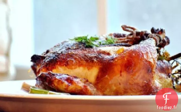 Poulet Rôti Avec Glaçage Au Grand Marnier