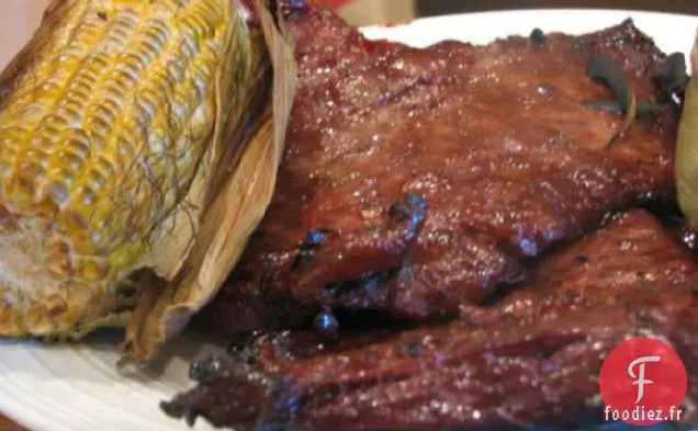 Steak de Jupe au Bourbon Grillé