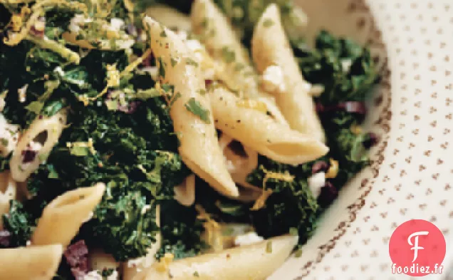 Penne aux Olives Vertes et Feta